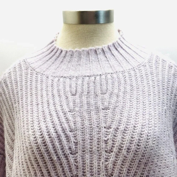 NWT SO GOODS FOR LIFE Women Long Sleeve Mock Neck Pullover Purple Sweater Sz XXL - Picture 2 of 11